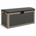 Garten-Aufbewahrungsbox aus Kunststoff, 120 × 60 × 63 cm, Anthrazit/Taupe